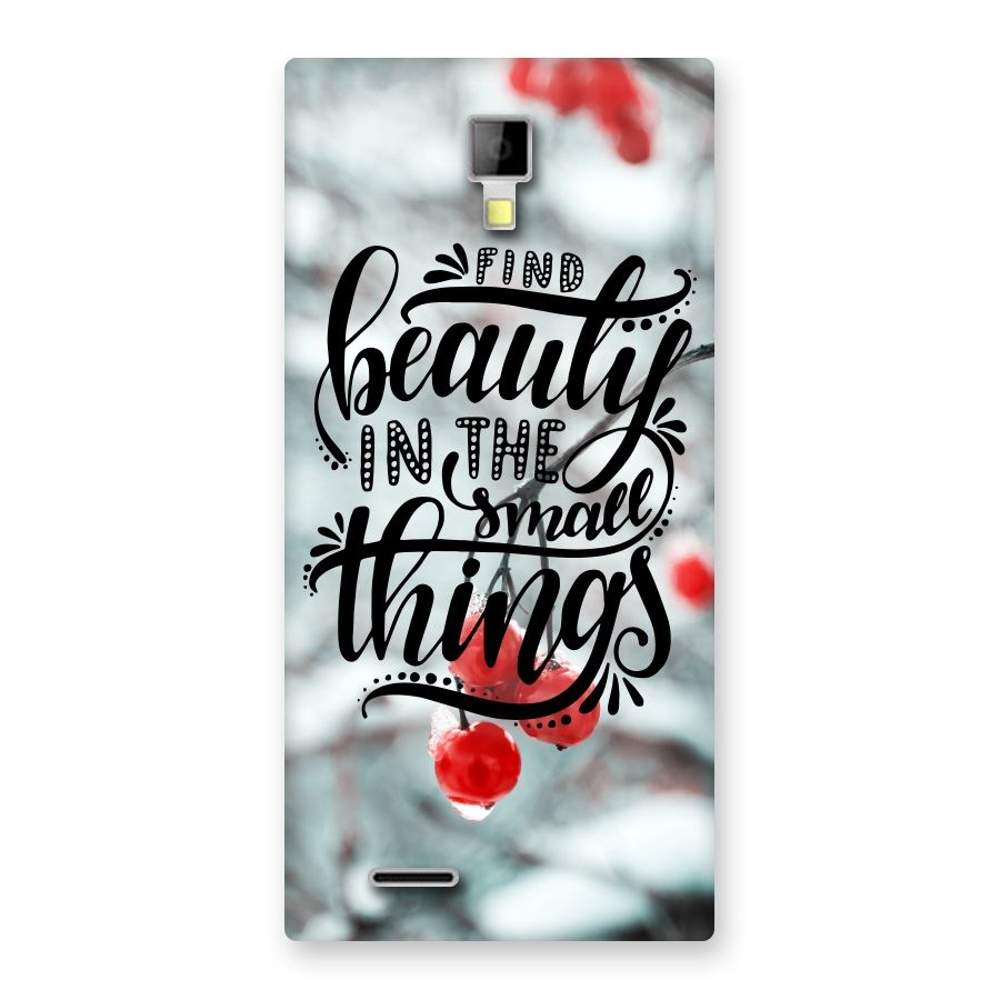 Beauty in Small Things Back Case for Micromax Canvas Xpress A99