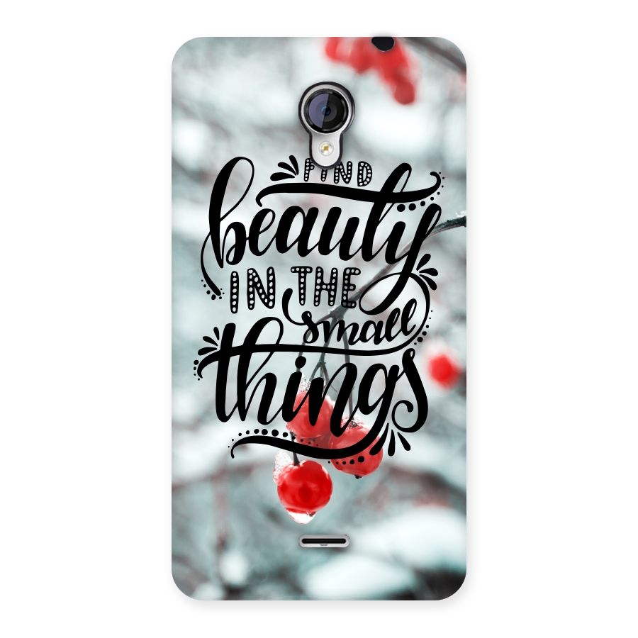 Beauty in Small Things Back Case for Micromax Unite 2 A106