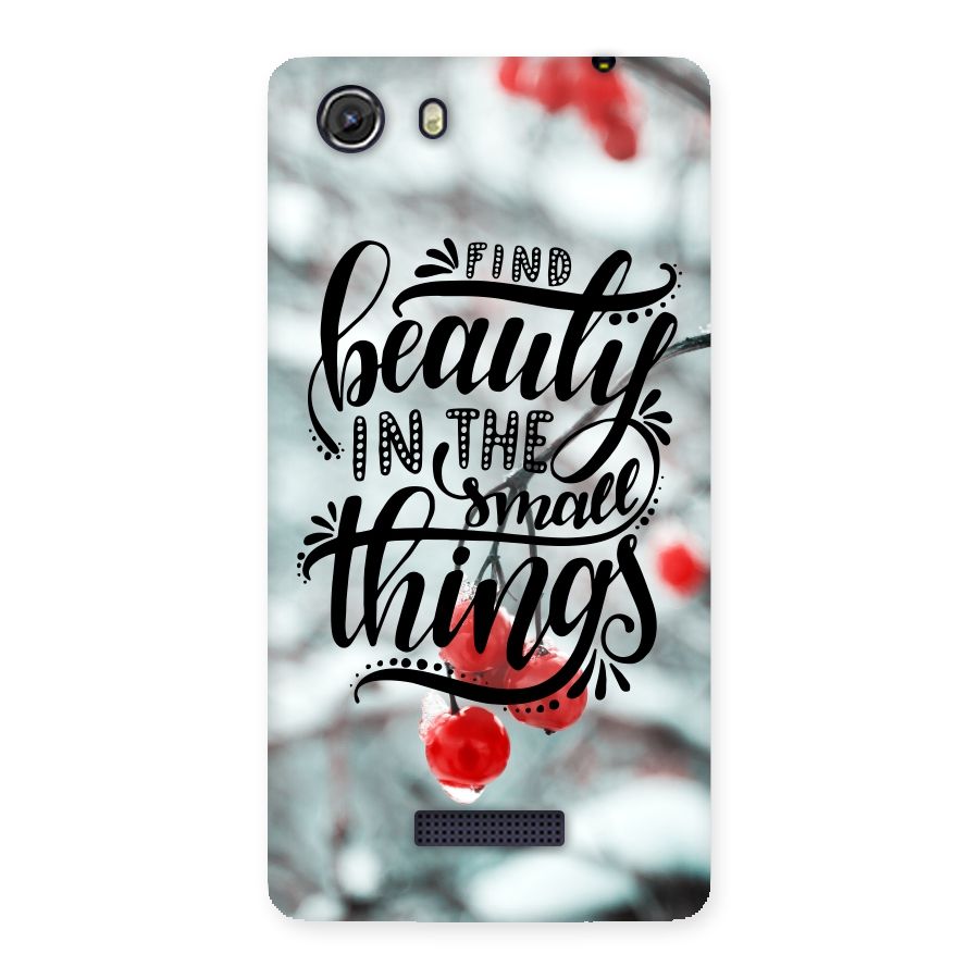 Beauty in Small Things Back Case for Micromax Unite 3