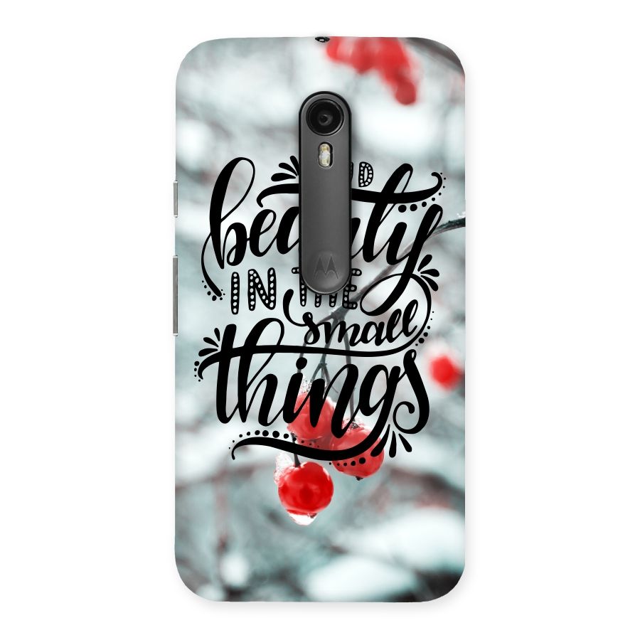 Beauty in Small Things Back Case for Moto G Turbo
