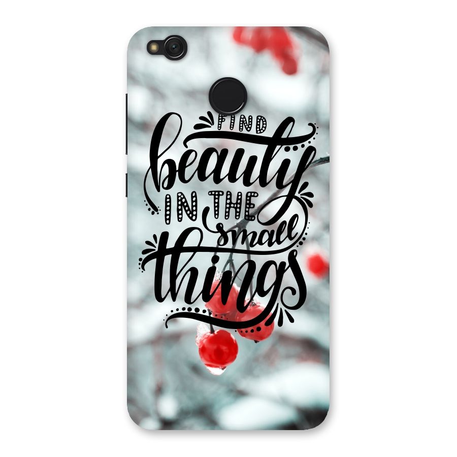 Beauty in Small Things Back Case for Redmi 4