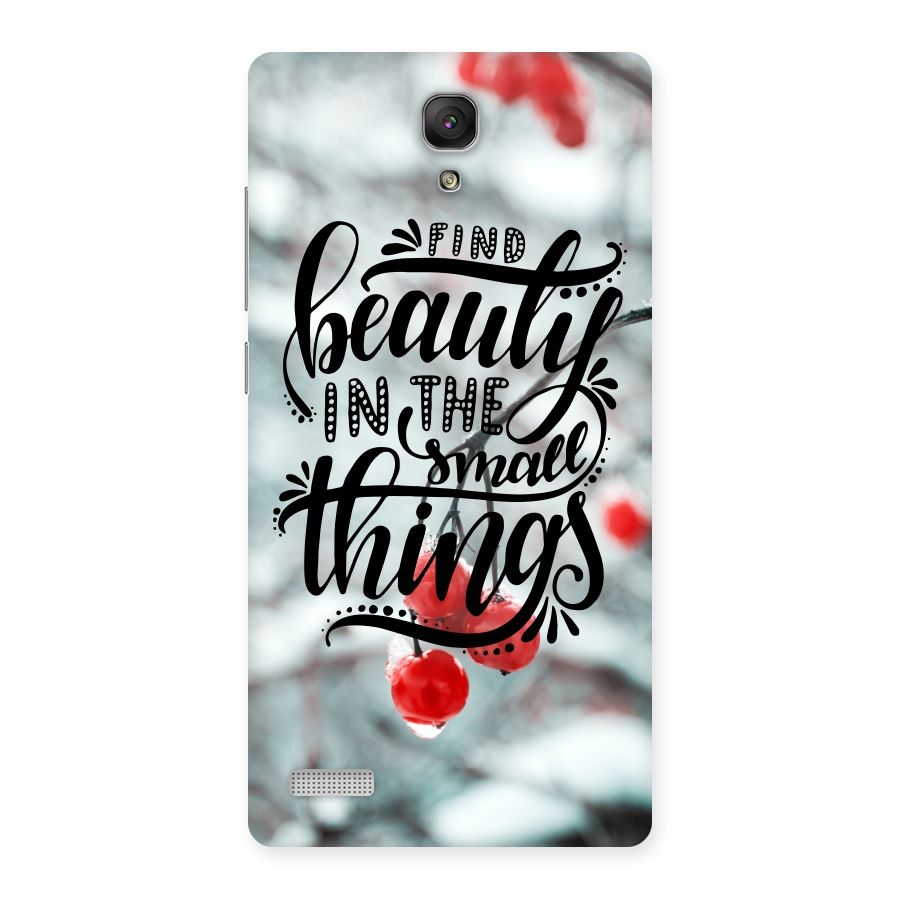 Beauty in Small Things Back Case for Redmi Note