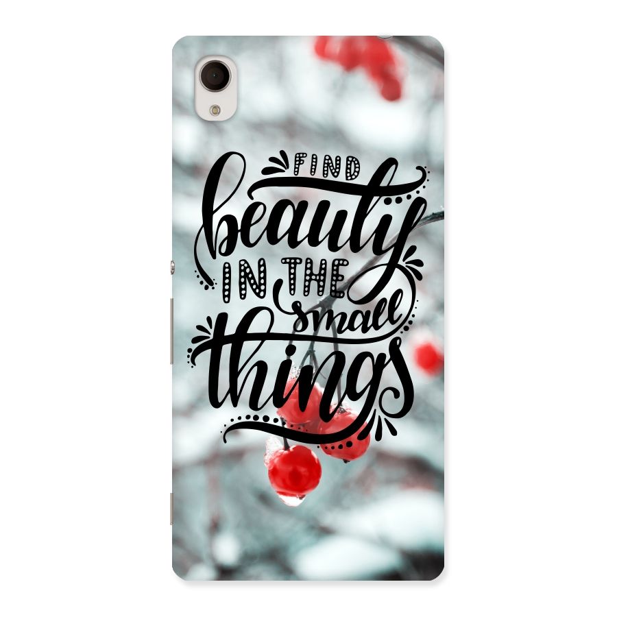 Beauty in Small Things Back Case for Sony Xperia M4