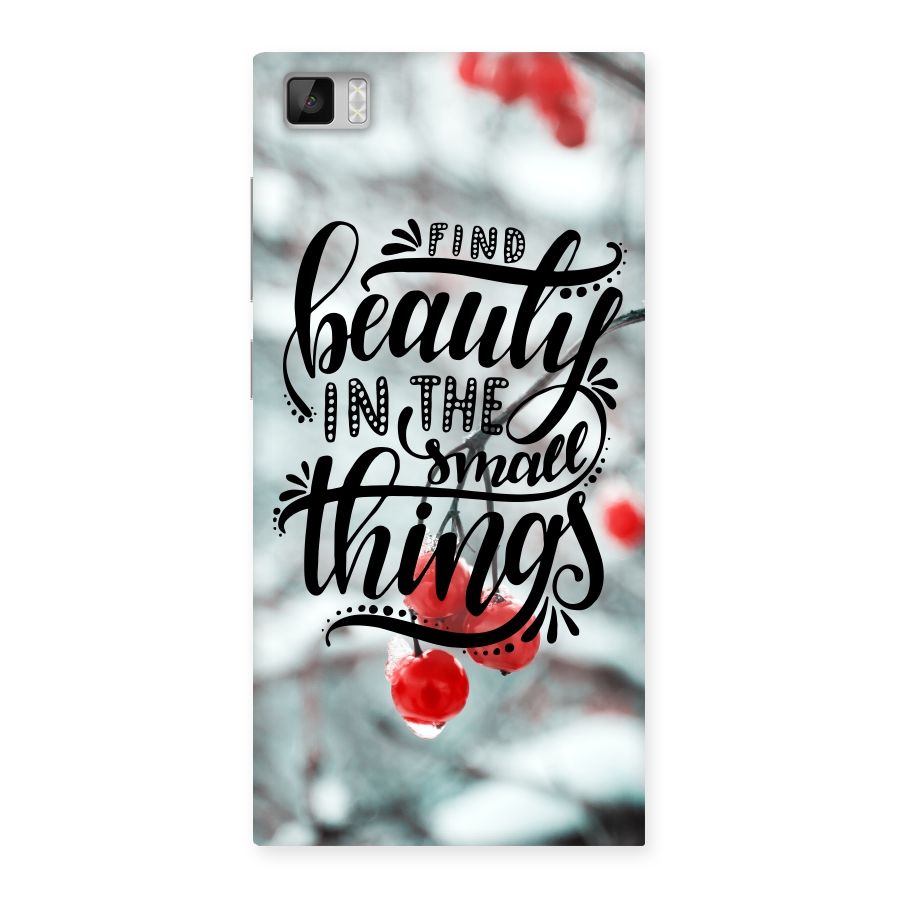 Beauty in Small Things Back Case for Xiaomi Mi3