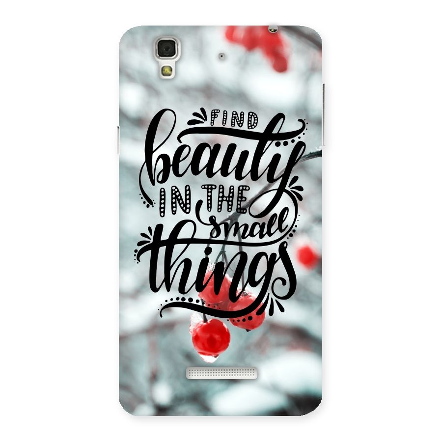 Beauty in Small Things Back Case for YU Yureka Plus