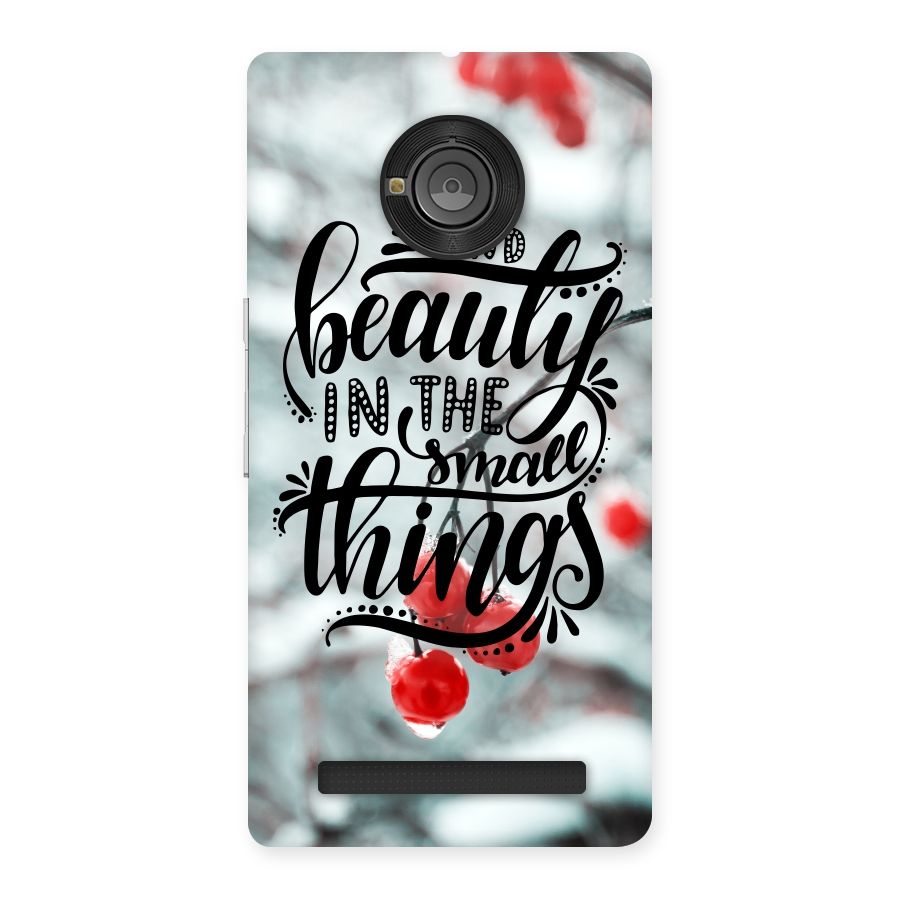 Beauty in Small Things Back Case for Yu Yuphoria