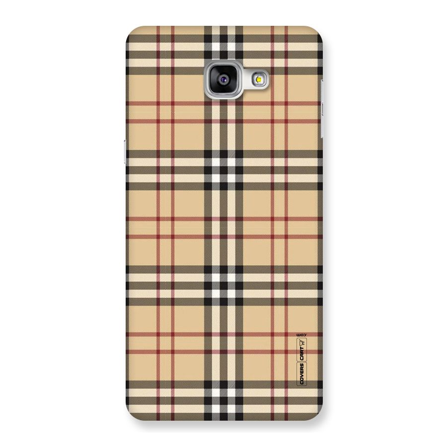Beige Check Back Case for Galaxy A9