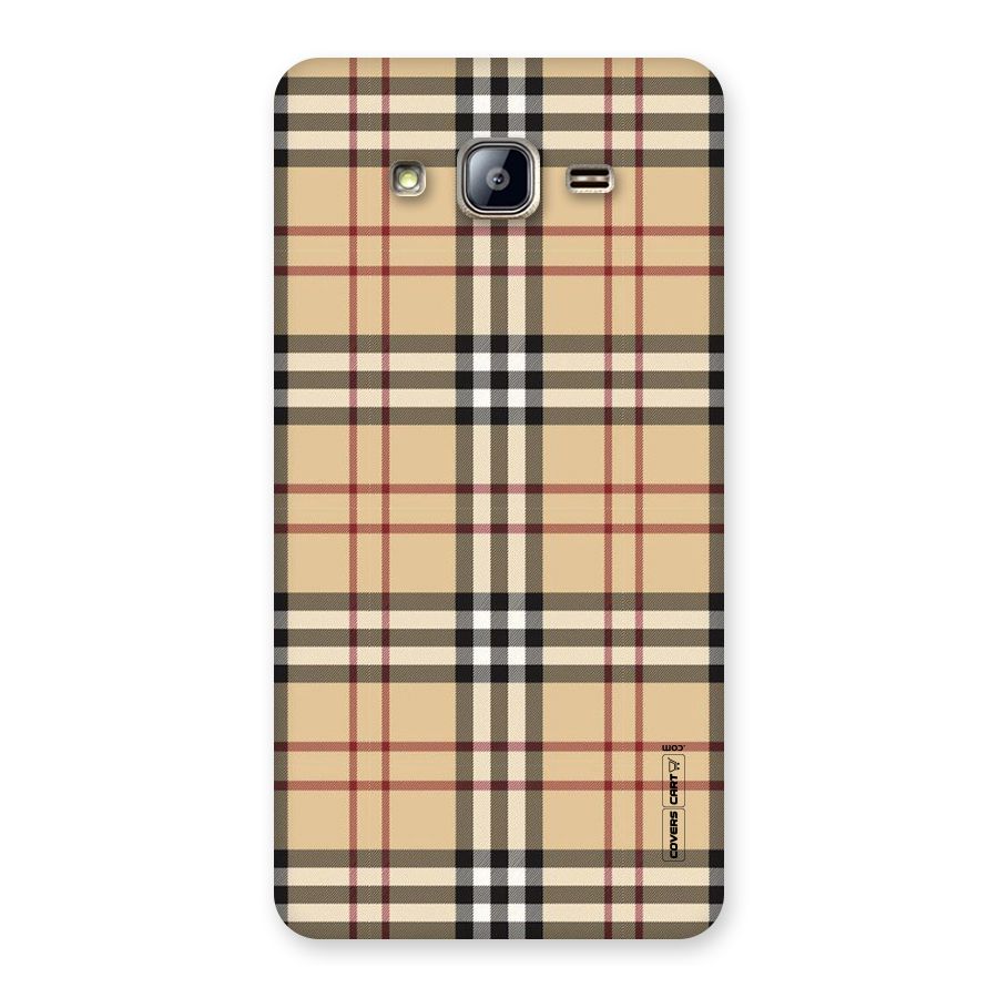Beige Check Back Case for Galaxy On5