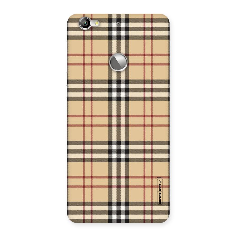 Beige Check Back Case for LeTV Le 1s