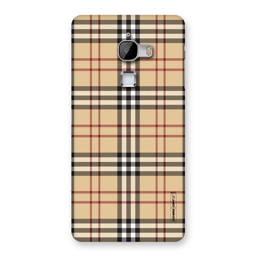 Beige Check Back Case for LeTv Le Max
