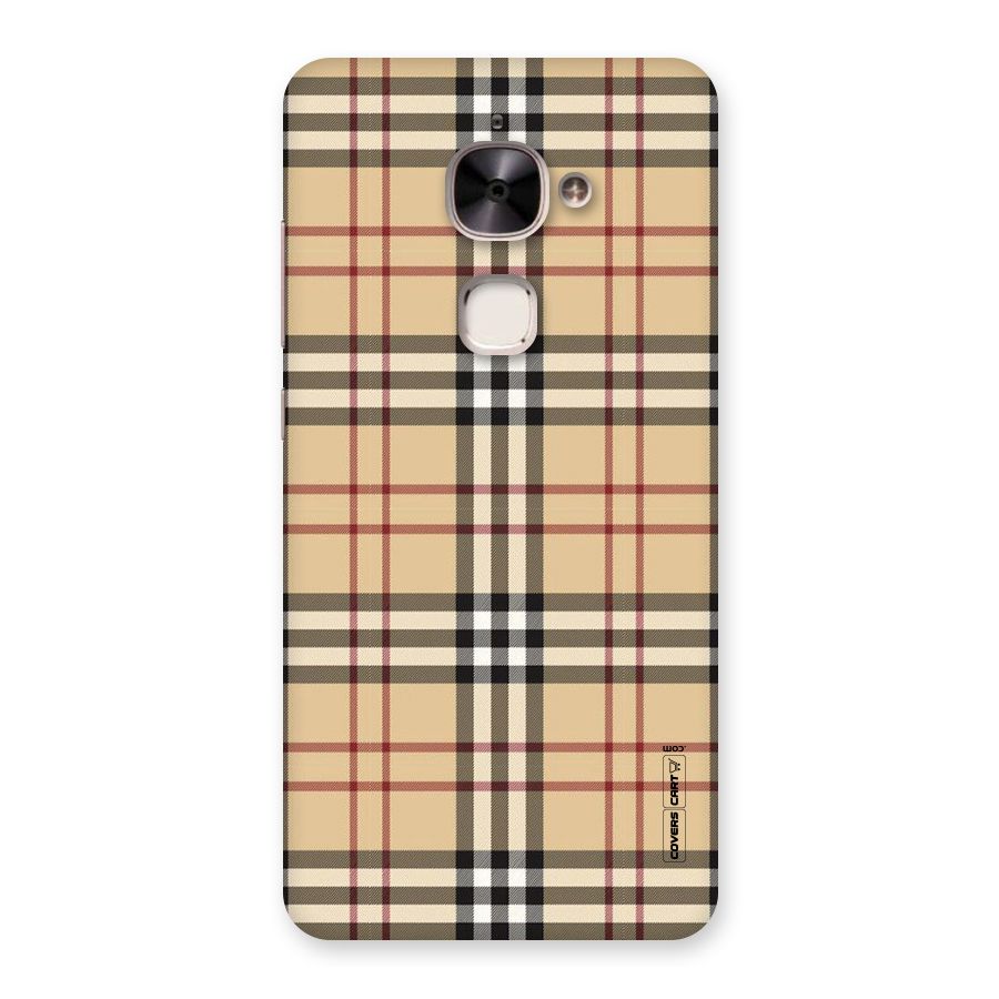Beige Check Back Case for Le 2