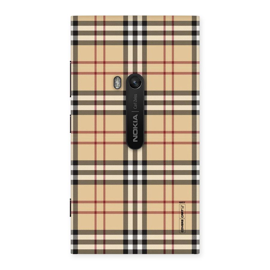 Beige Check Back Case for Lumia 920