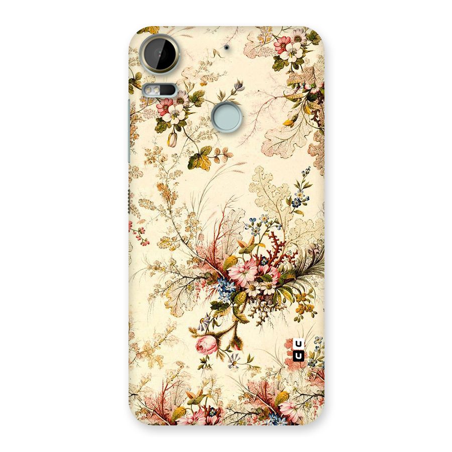 Beige Floral Back Case for Desire 10 Pro