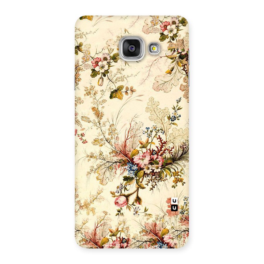 Beige Floral Back Case for Galaxy A7 2016