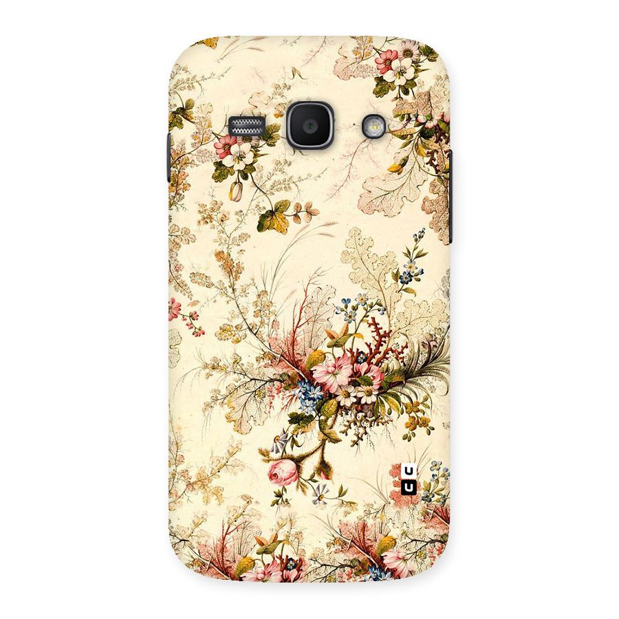 Beige Floral Back Case for Galaxy Ace 3