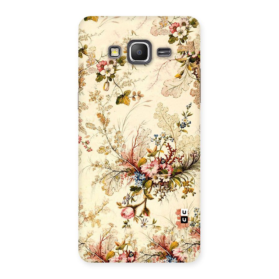 Beige Floral Back Case for Galaxy Grand Prime