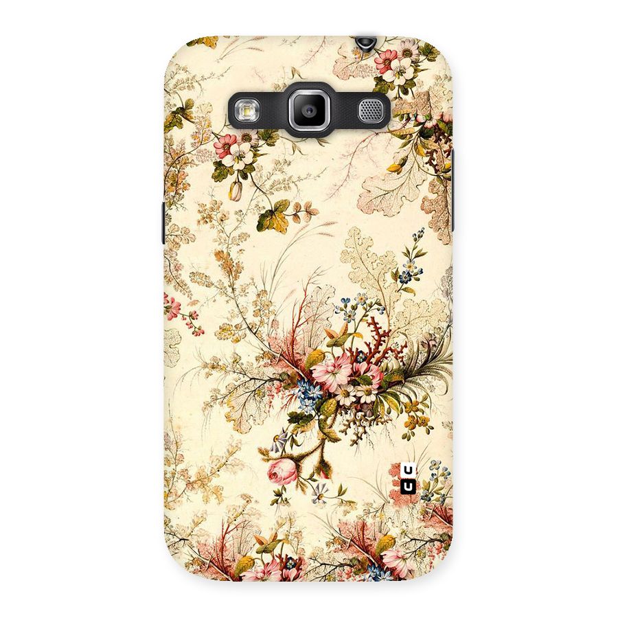 Beige Floral Back Case for Galaxy Grand Quattro