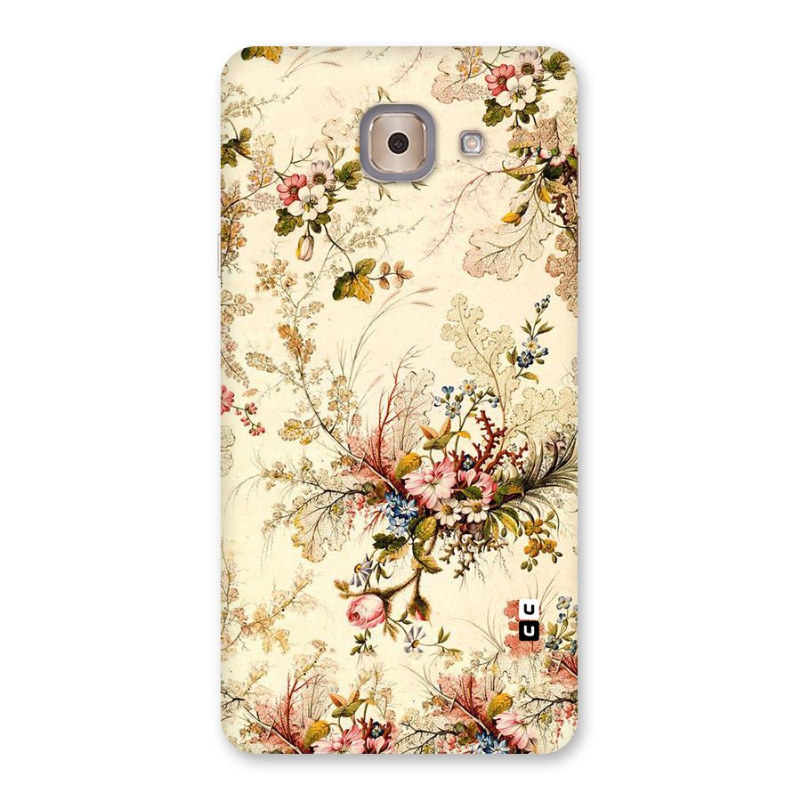 Beige Floral Back Case for Galaxy J7 Max