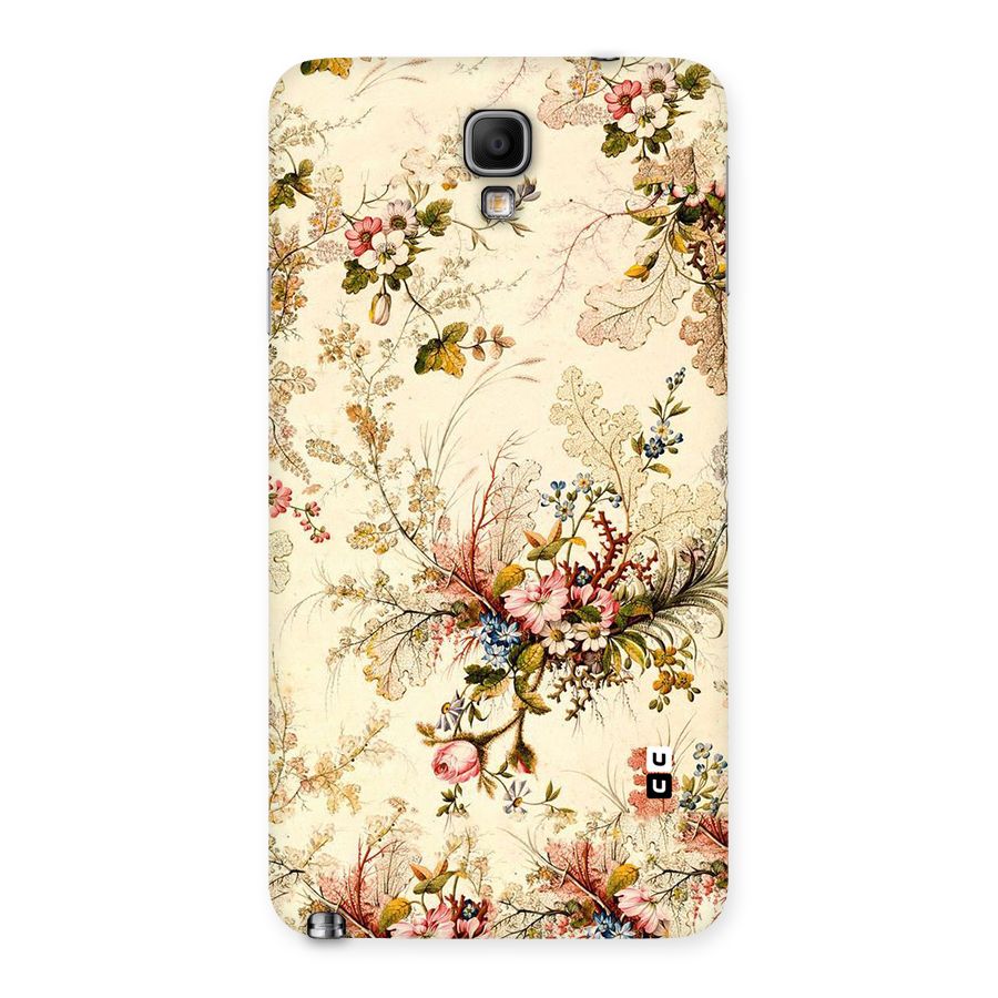 Beige Floral Back Case for Galaxy Note 3 Neo