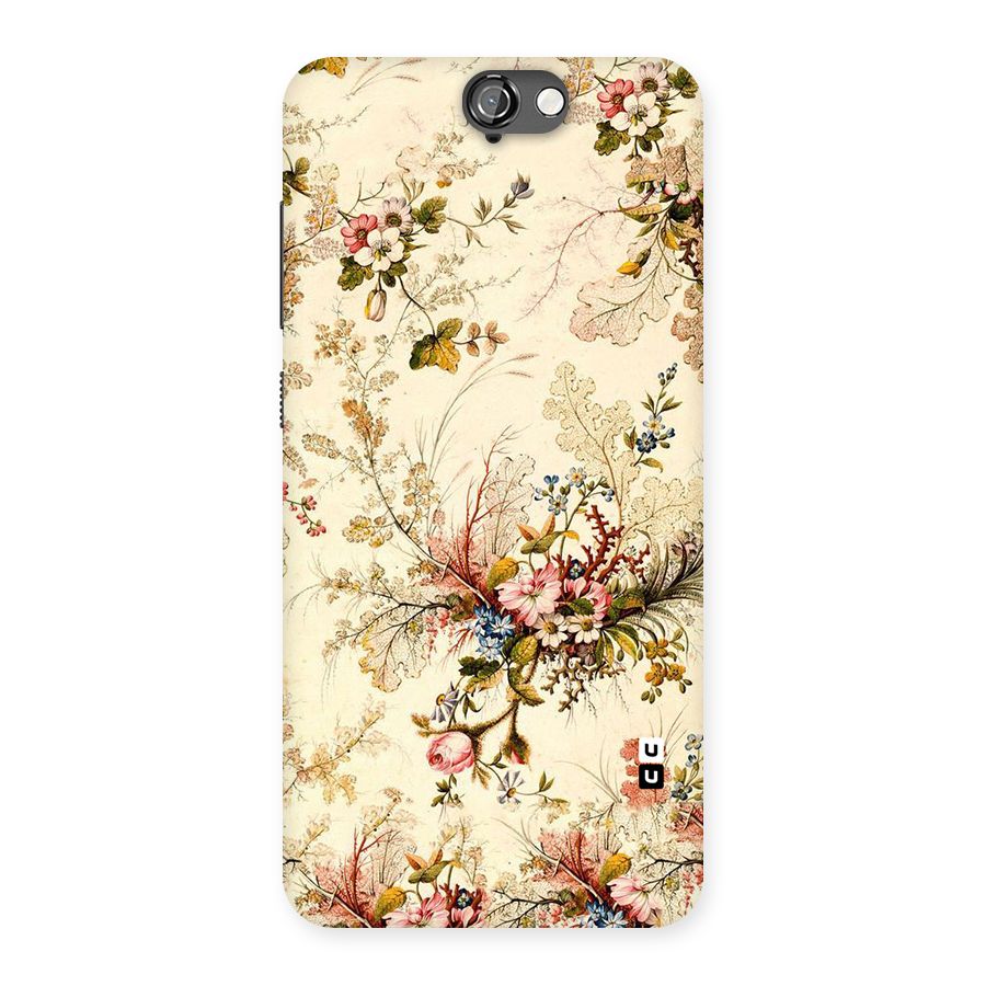 Beige Floral Back Case for HTC One A9