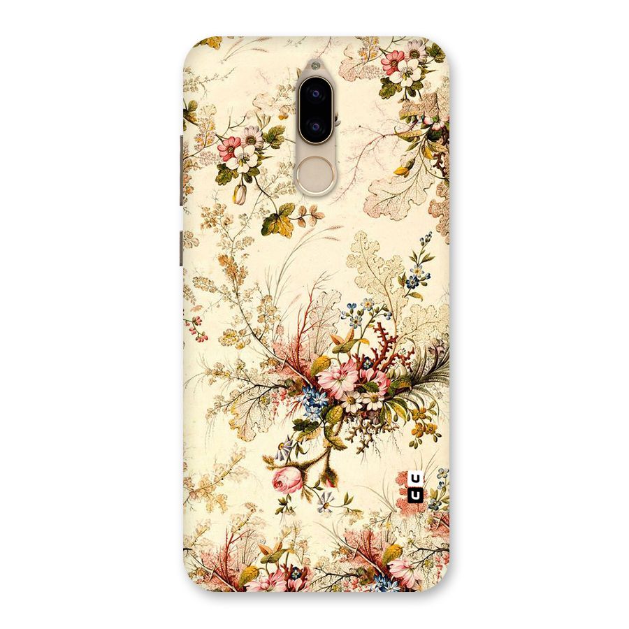 Beige Floral Back Case for Honor 9i