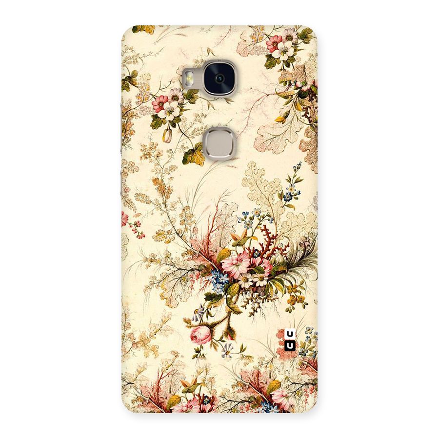 Beige Floral Back Case for Huawei Honor 5X