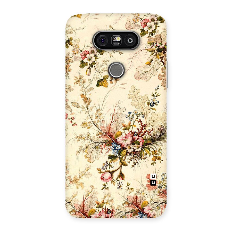 Beige Floral Back Case for LG G5