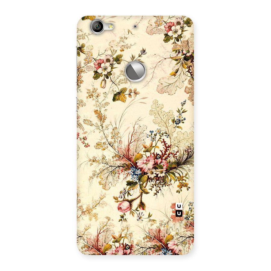 Beige Floral Back Case for LeTV Le 1s