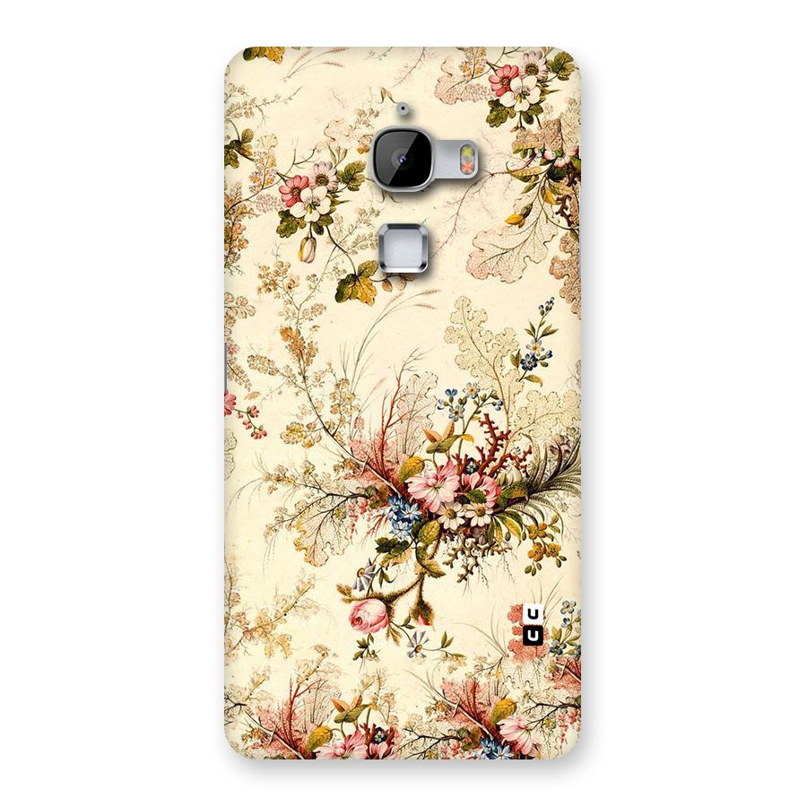Beige Floral Back Case for LeTv Le Max