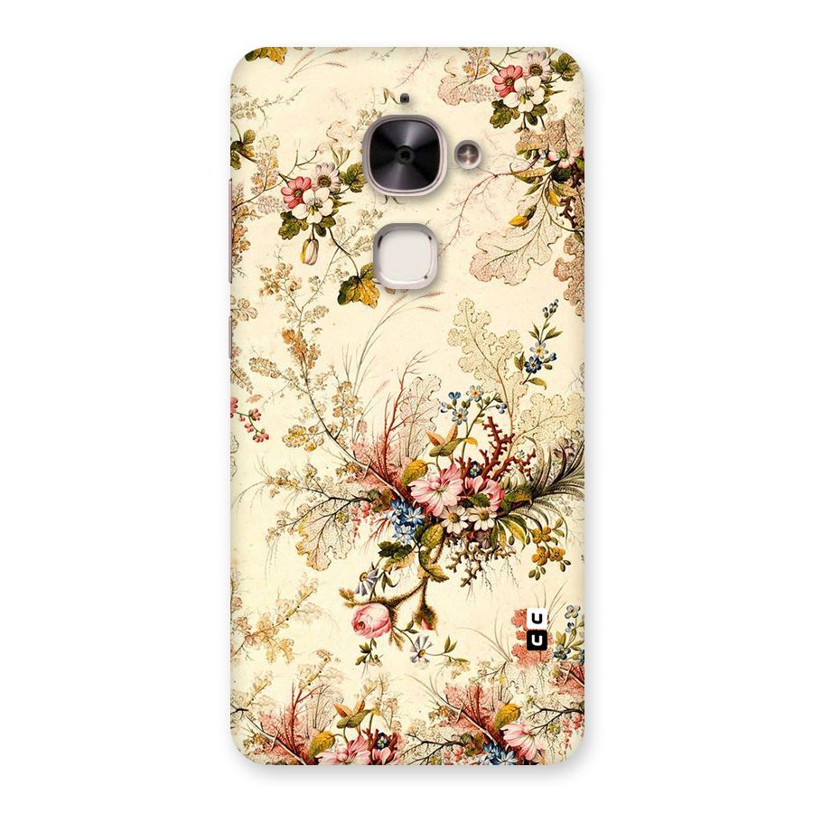 Beige Floral Back Case for Le 2