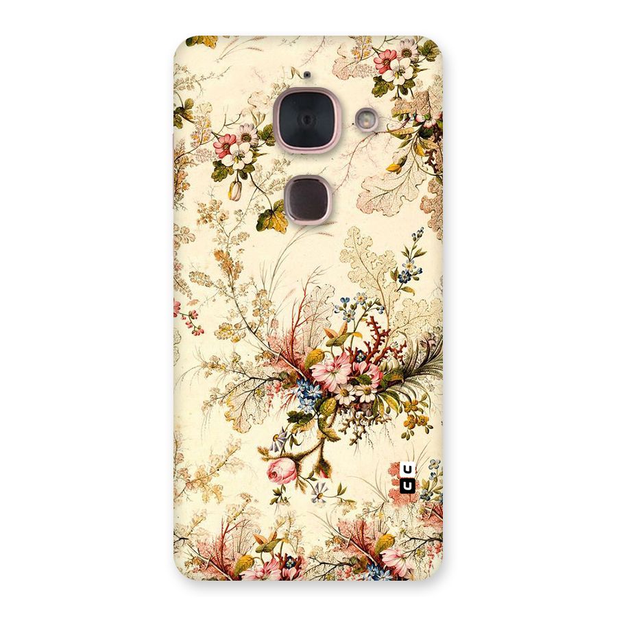 Beige Floral Back Case for Le Max 2