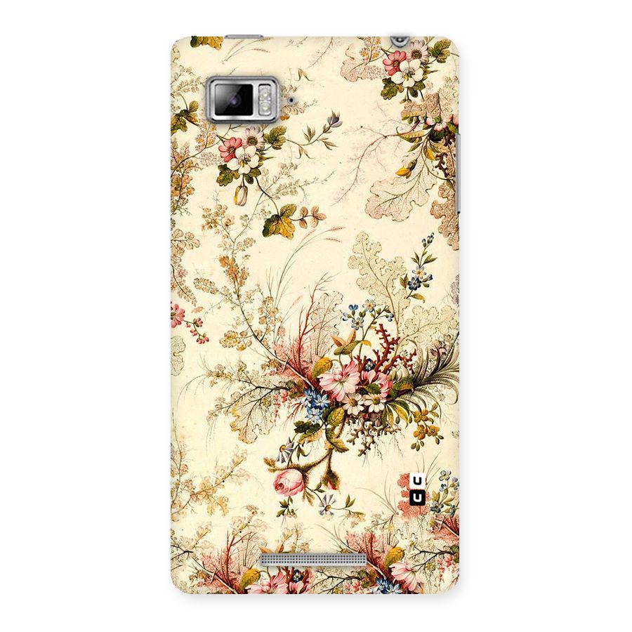 Beige Floral Back Case for Lenovo Vibe Z K910