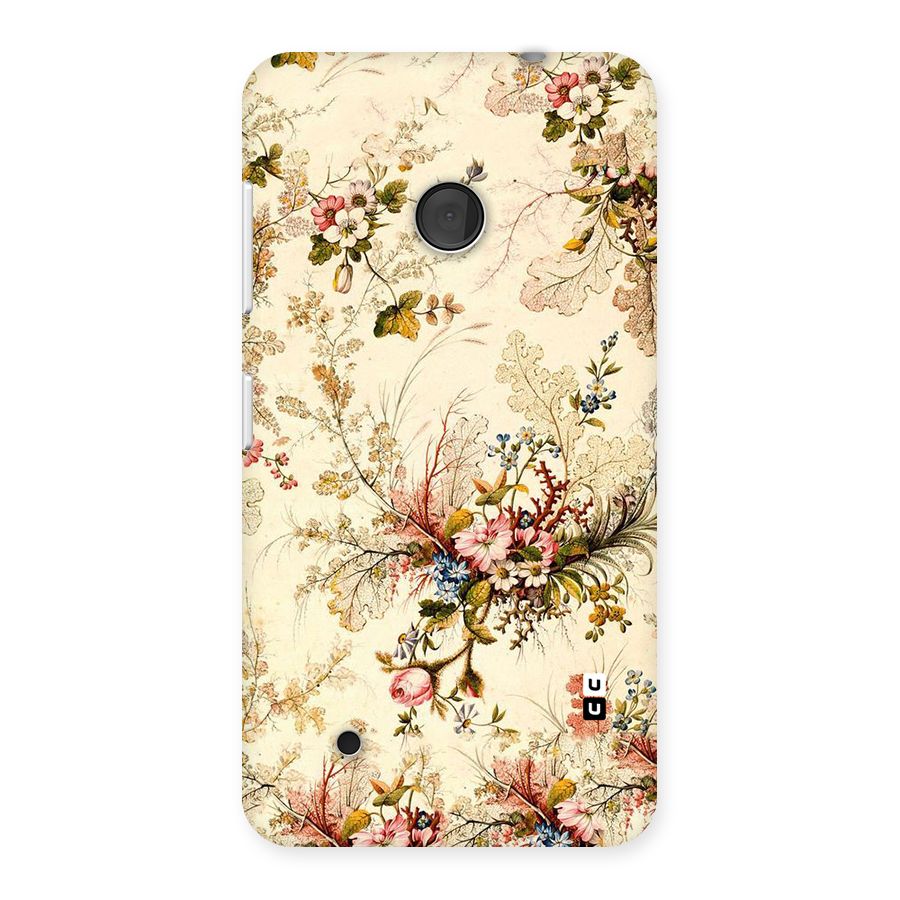 Beige Floral Back Case for Lumia 530