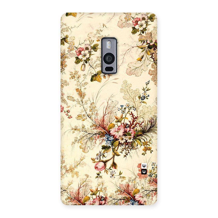 Beige Floral Back Case for OnePlus Two