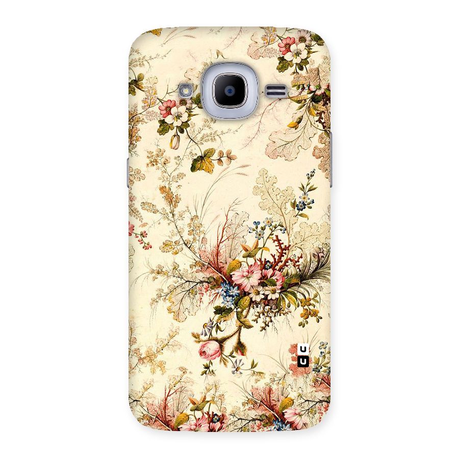 Beige Floral Back Case for Samsung Galaxy J2 2016
