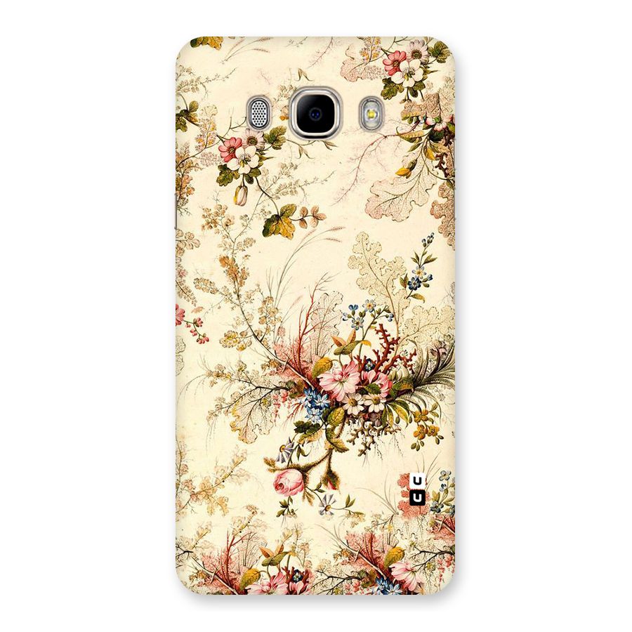 Beige Floral Back Case for Samsung Galaxy J7 2016