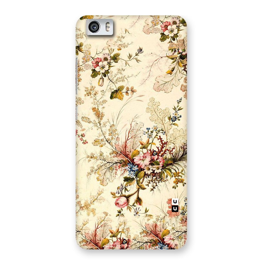 Beige Floral Back Case for Xiaomi Redmi Mi5