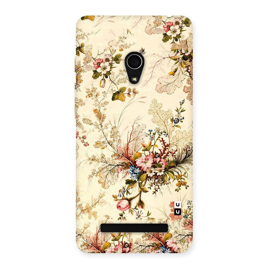 Beige Floral Back Case for Zenfone 5