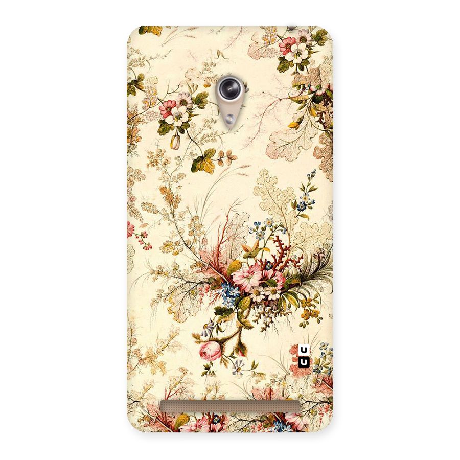 Beige Floral Back Case for Zenfone 6
