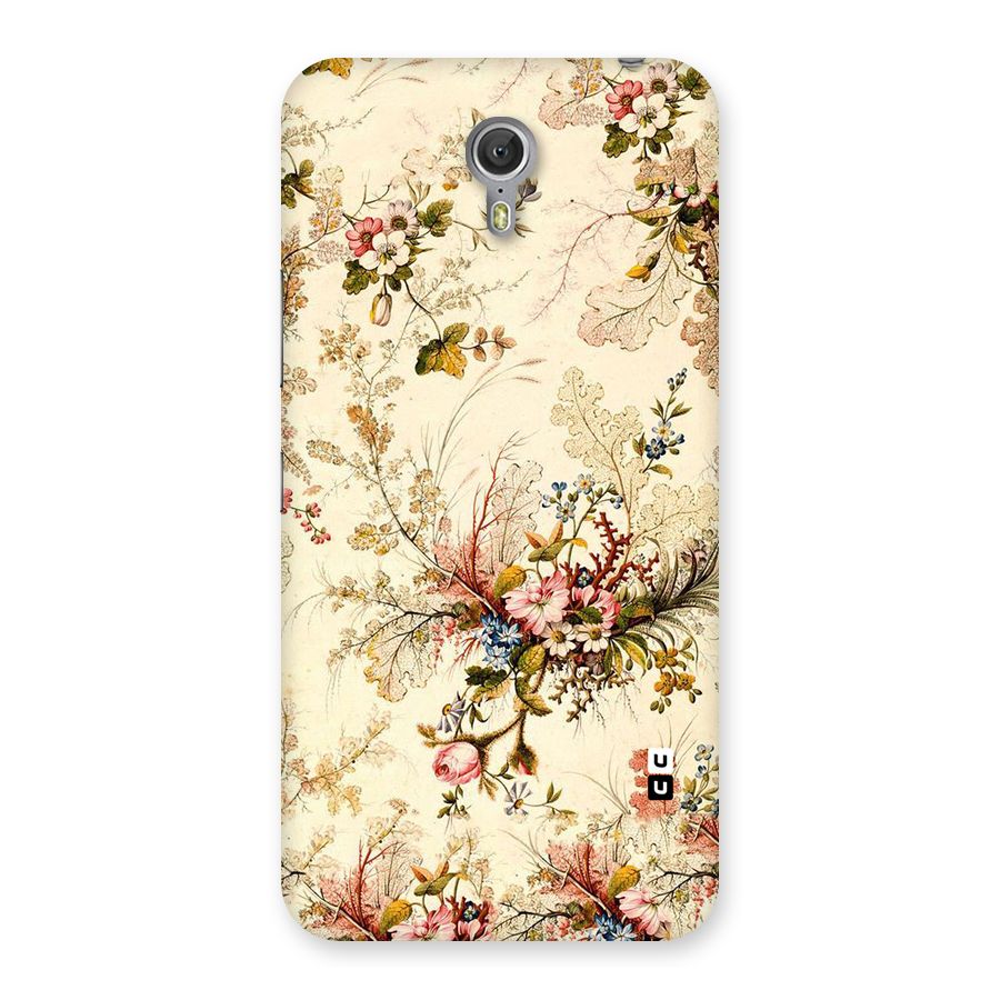 Beige Floral Back Case for Zuk Z1
