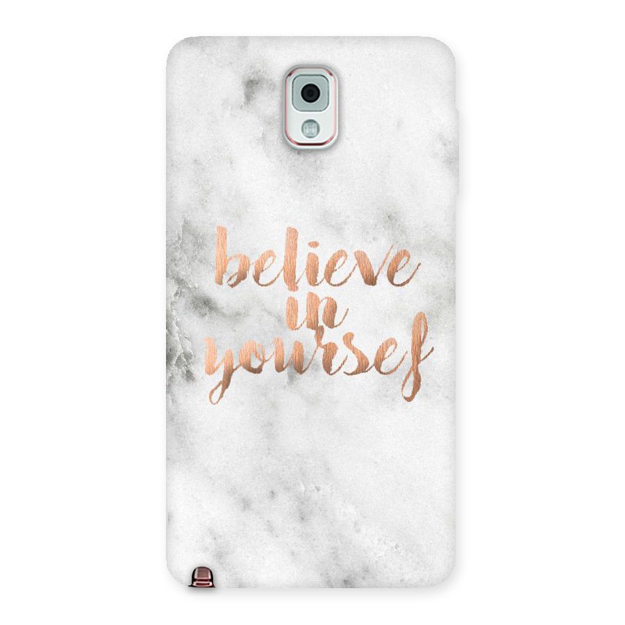 Believe in Yourself Back Case for Galaxy Note 3