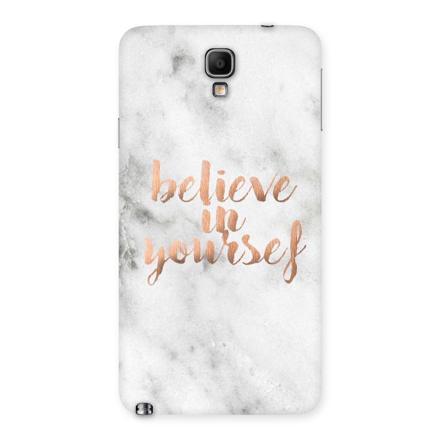Believe in Yourself Back Case for Galaxy Note 3 Neo