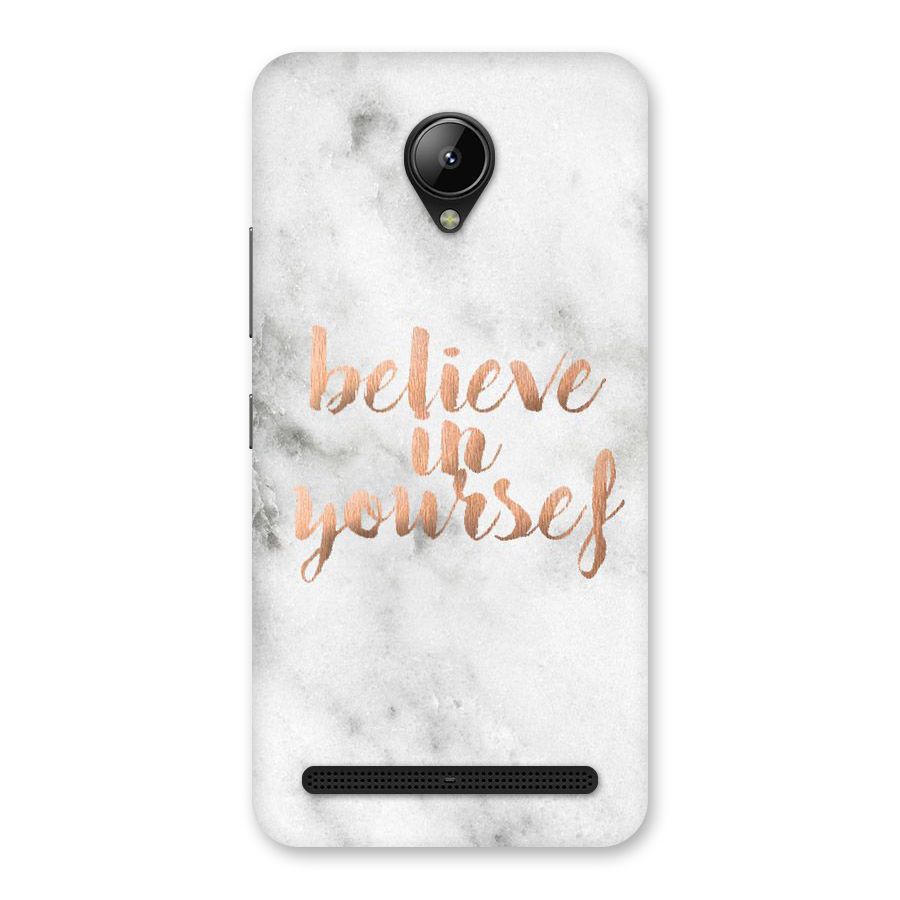 Believe in Yourself Back Case for Lenovo C2