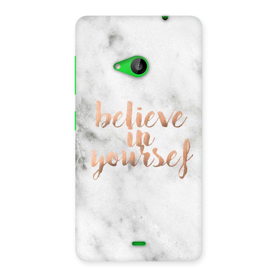 Believe in Yourself Back Case for Lumia 535