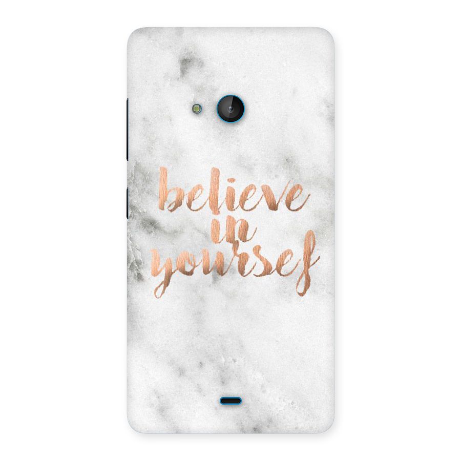 Believe in Yourself Back Case for Lumia 540