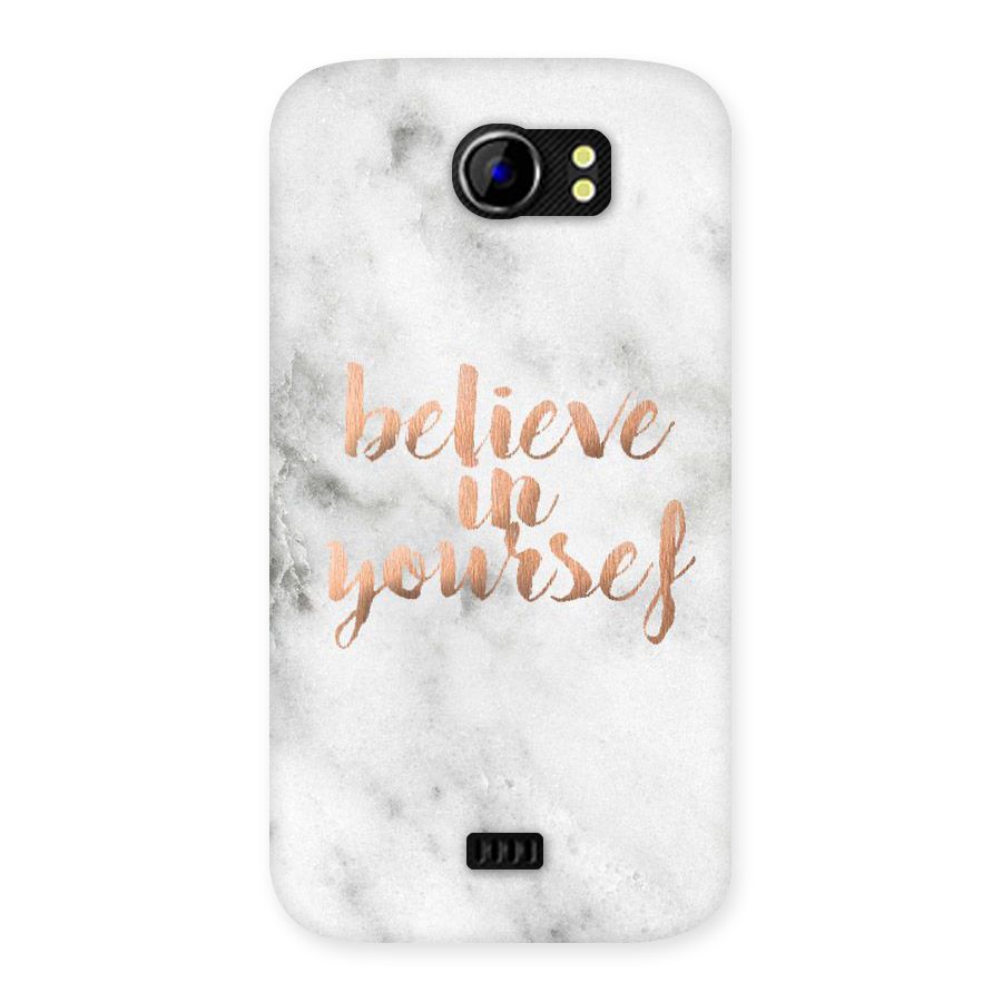 Believe in Yourself Back Case for Micromax Canvas 2 A110