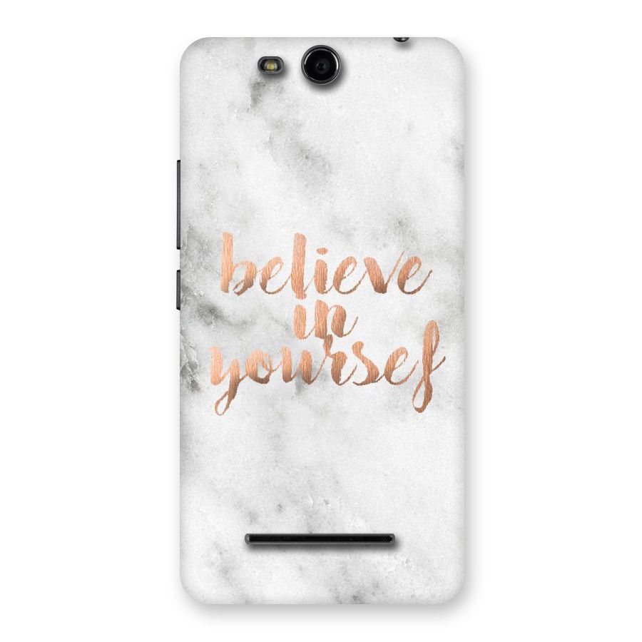 Believe in Yourself Back Case for Micromax Canvas Juice 3 Q392