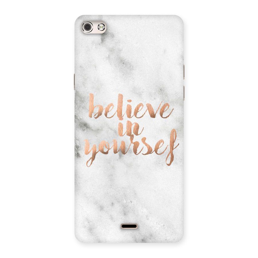 Believe in Yourself Back Case for Micromax Canvas Silver 5