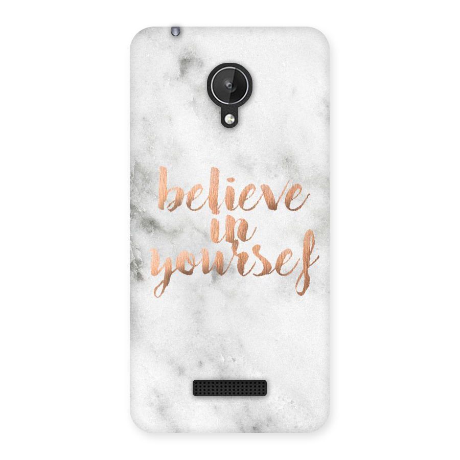 Believe in Yourself Back Case for Micromax Canvas Spark Q380