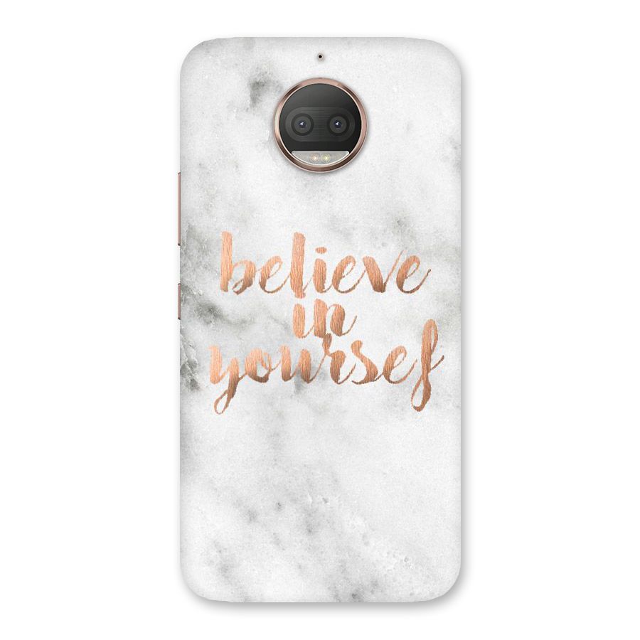 Believe in Yourself Back Case for Moto G5s Plus
